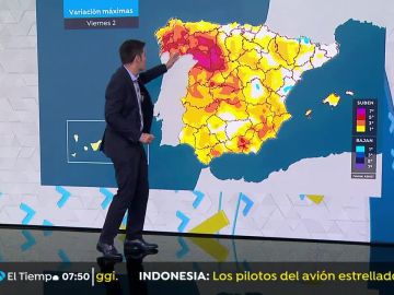 Temperaturas en ascenso en buena parte de la Península, más acusado en la meseta Norte