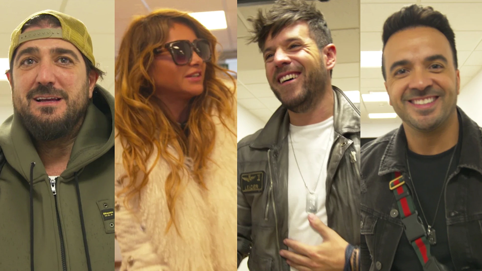 La ilusión y las ganas invaden a los cuatro coaches de 'La voz' en su llegada al plató de 'La voz'