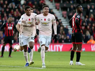 El Manchester United celebra un gol El Manchester United celebra un gol
