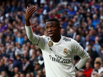 Vinicius celebra un gol del Real Madrid Vinicius celebra un gol del Real Madrid