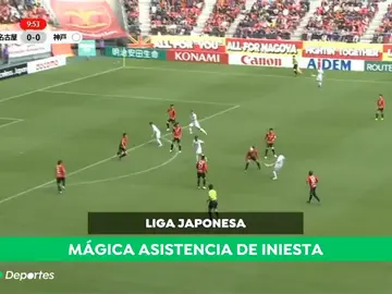Iniesta muestra su magia en Japón: espectacular asistencia para el gol de Podolski Iniesta muestra su magia en Japón: espectacular asistencia para el gol de Podolski