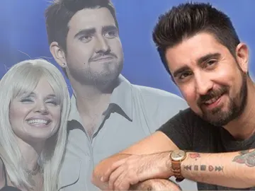 La reacción de Álex Ubago tras la aplaudida imitación de Manu Sánchez y Melody La reacción de Álex Ubago tras la aplaudida imitación de Manu Sánchez y Melody