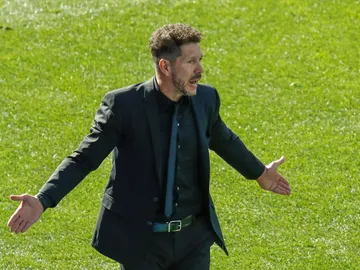 Simeone, en rueda de prensa Simeone, en rueda de prensa