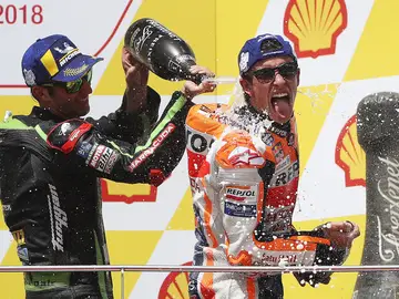 Marc Márquez tras ganar en Sepang Marc Márquez tras ganar en Sepang