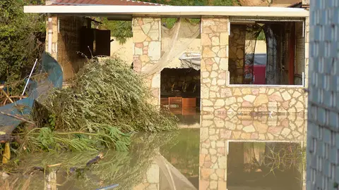 Imagen de la casa en la que se encontró el cuerpo de nueve fallecidos por las lluvias Imagen de la casa en la que se encontró el cuerpo de nueve fallecidos por las lluvias