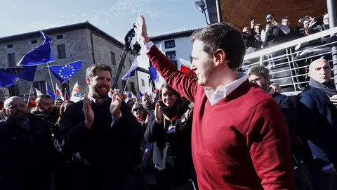 Albert Rivera en u acto en Alsasua Albert Rivera en un acto de España Ciudadana en Alsasua