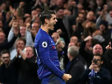 Morata celebra un gol con el Chelsea Morata celebra un gol con el Chelsea