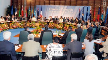 Vista general de una de las Cumbres Francia-Oceanía celebrada en Nueva Caledonia