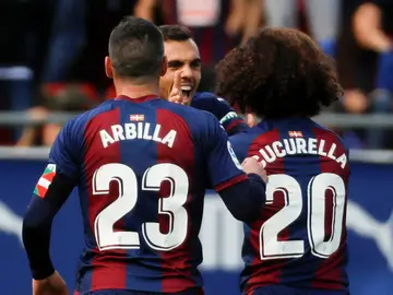 El Eibar celebra un gol El Eibar celebra un gol