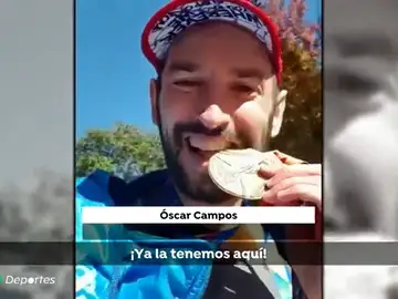 Oscar Campos completa la segunda de sus maratones solidarias: "Haré lo posible para estar más cerca de curar el Creutzfeldt Jakob" Oscar Campos completa la segunda de sus maratones solidarias: "Haré lo posible para estar más cerca de curar el Creutzfeldt Jakob"