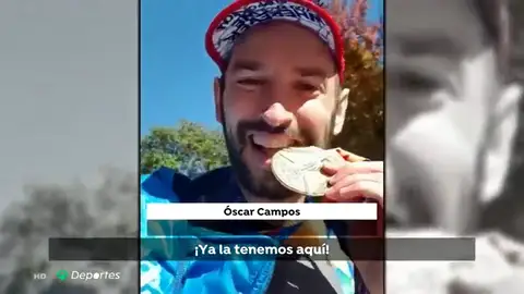 Oscar Campos completa la segunda de sus maratones solidarias: "Haré lo posible para estar más cerca de curar el Creutzfeldt Jakob" Oscar Campos completa la segunda de sus maratones solidarias: "Haré lo posible para estar más cerca de curar el Creutzfeldt Jakob"