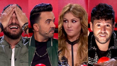 Los primeros 'piques' y mucho cariño entre los coaches en la grabación de 'La Voz'