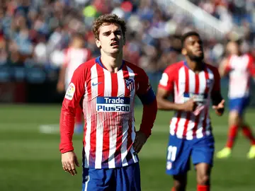 Griezmann, con Lemar tras él Griezmann, con Lemar tras él