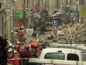 Se derrumba un edificio en el centro de Marsella Se derrumba un edificio en el centro de Marsella