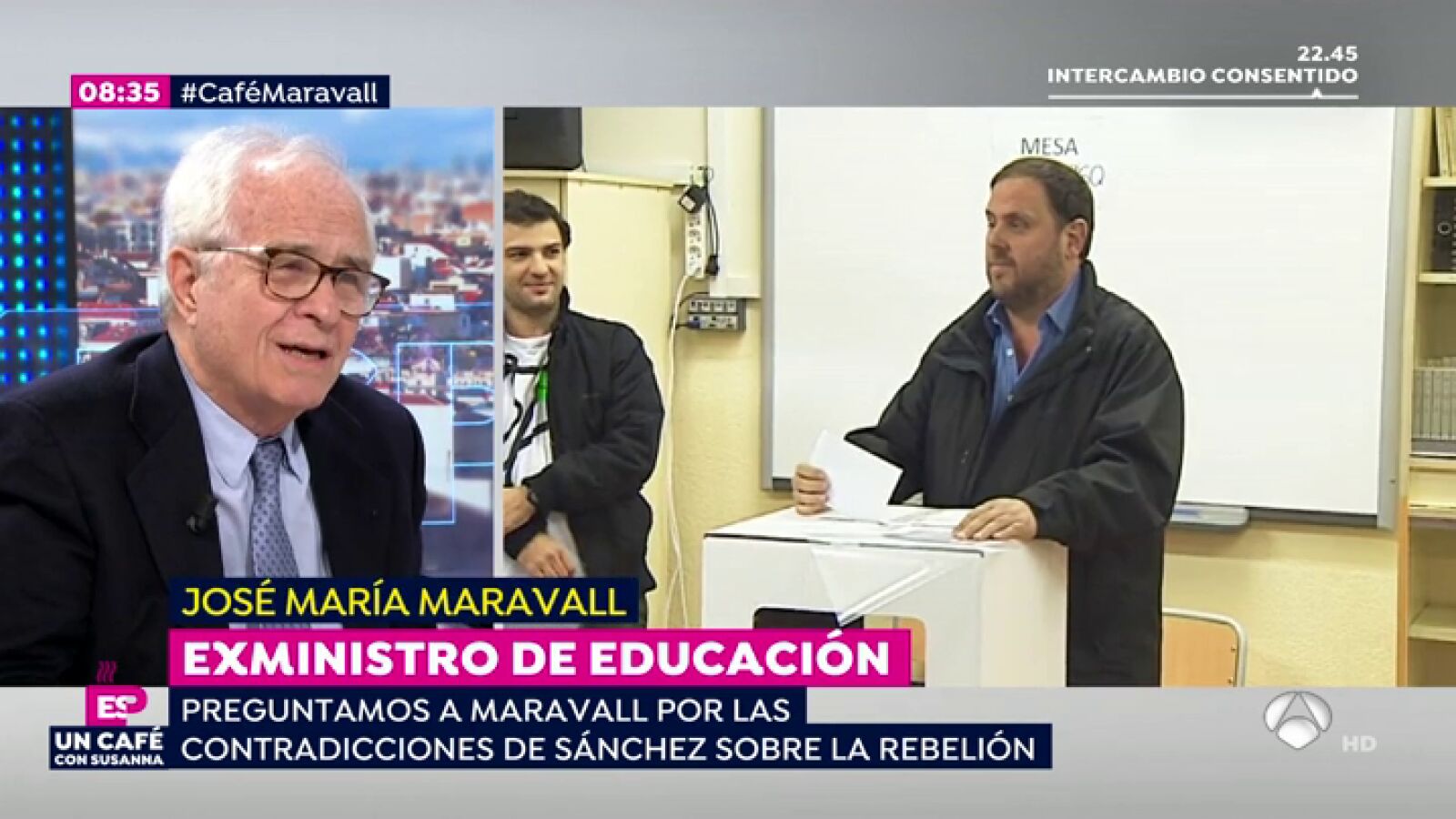Maravall, exministro de Educación: 
