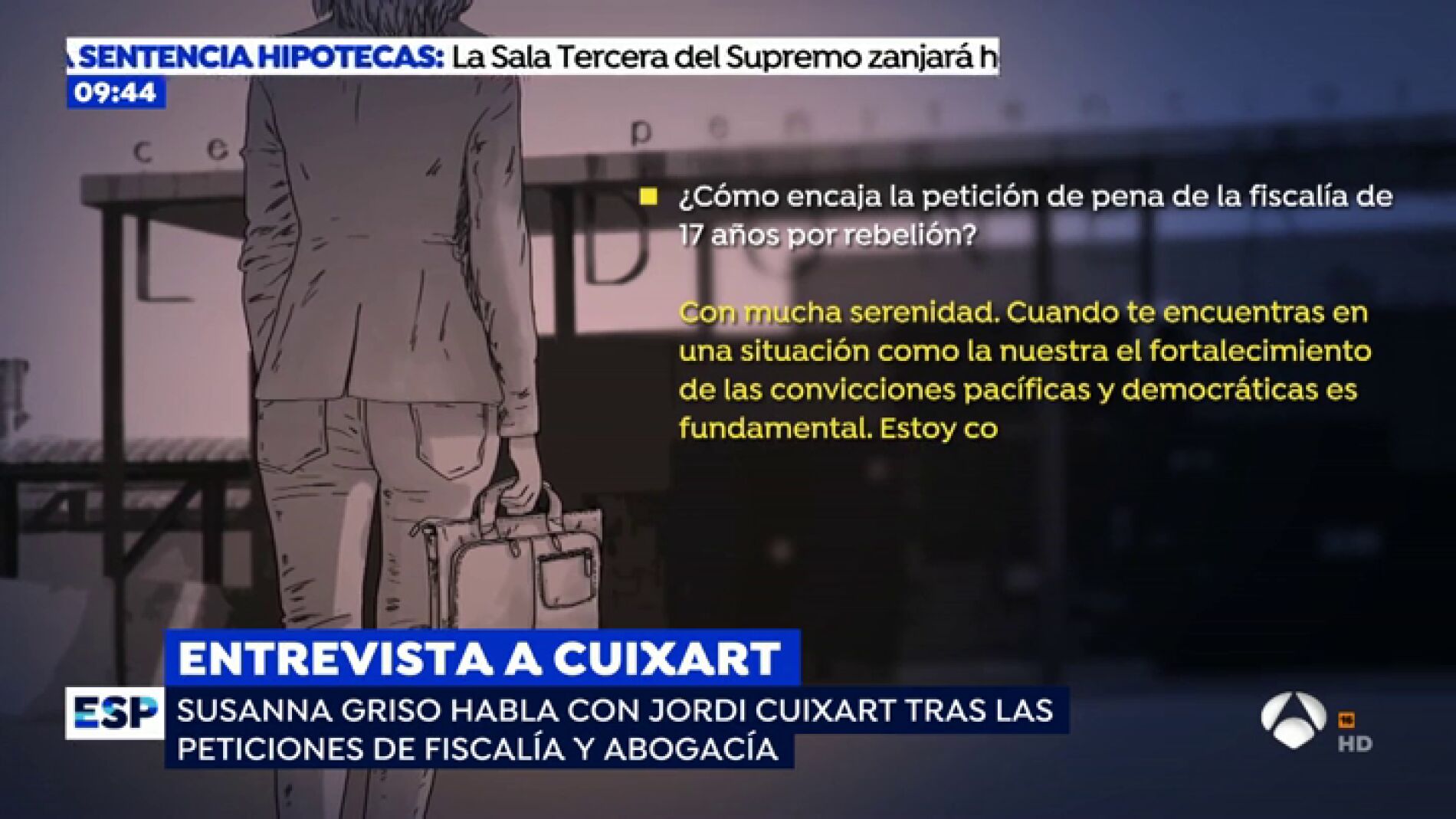 Susanna Griso entra en la c&aacute;rcel de Llenoners para entrevistar a Jordi Cuixart: "El coste personal es alto pero lo volver&iacute;a a hacer"