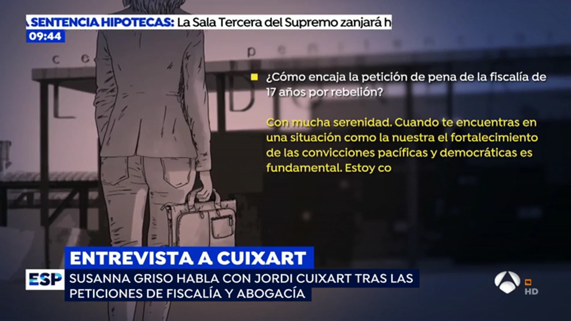 Susanna Griso entra en la cárcel de Llenoners para entrevistar a Jordi Cuixart: "El coste personal es alto pero lo volvería a hacer"