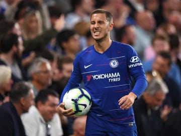 Eden Hazard, durante un partido con el Chelsea