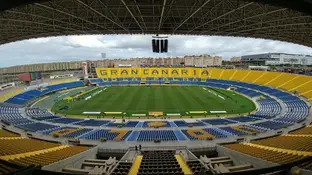 Estadio Gran Canaria El Dépor sumó un punto y dos expulsiones en Gran Canaria