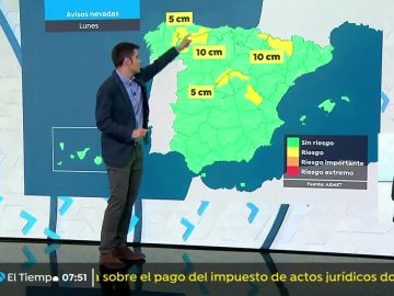 Temperaturas en descenso generalizado que puede llegar a ser notable en el interior peninsular