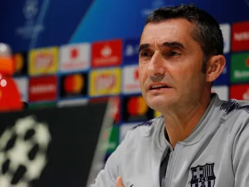 Ernesto Valverde atiende a los periodistas Ernesto Valverde atiende a los periodistas