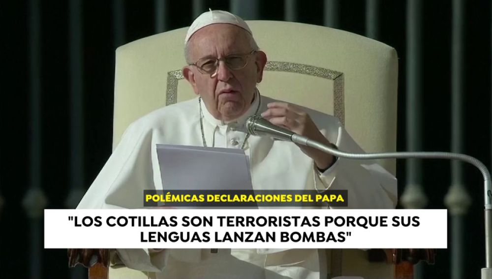 El Papa Francisco declara que cotillear es una forma de terrorismo