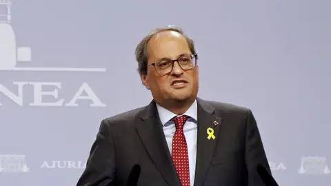 El presidente de la Generalitat, Quim Torra El presidente de la Generalitat, Quim Torra, en rueda de prensa