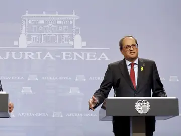 El lehendakari, Iñigo Urkullu, y el presidente de la Generalitat de Cataluña, Quim Torra El lehendakari, Iñigo Urkullu, y el presidente de la Generalitat de Cataluña, Quim Torra