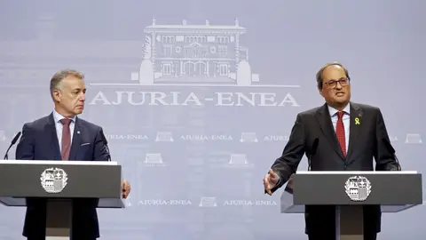 El lehendakari, Iñigo Urkullu, y el presidente de la Generalitat de Cataluña, Quim Torra El lehendakari, Iñigo Urkullu, y el presidente de la Generalitat de Cataluña, Quim Torra