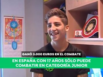 Alejandro 'El Puma' Rivas, campeón mundial de kick boxing de 23 años a los 17: "Hemos subido escalones muy rápido"