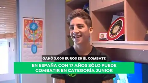 Alejandro 'El Puma' Rivas, campeón mundial de kick boxing de 23 años a los 17: "Hemos subido escalones muy rápido" Alejandro 'El Puma' Rivas, campeón mundial de kick boxing de 23 años a los 17: "Hemos subido escalones muy rápido"