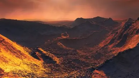 Así se vería el nuevo planeta Reconstrucción del nuevo planeta