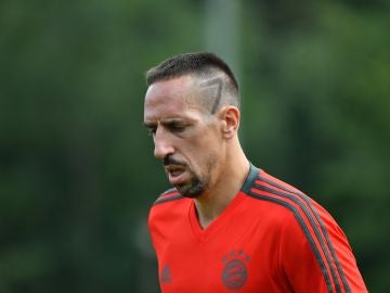 Ribery, durante un entrenamiento del Bayern de Múnich