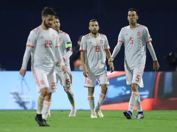 Los jugadores de la Selección lamentan la derrota Los jugadores de la Selección lamentan la derrota