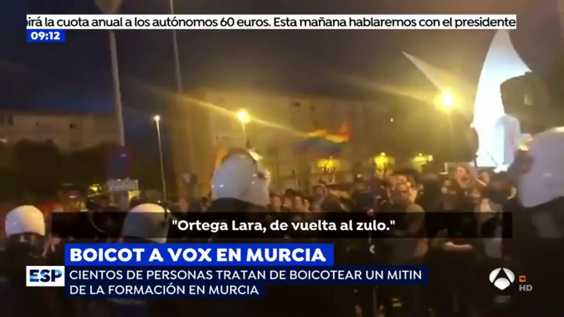 Insultos a Ortega Lara.