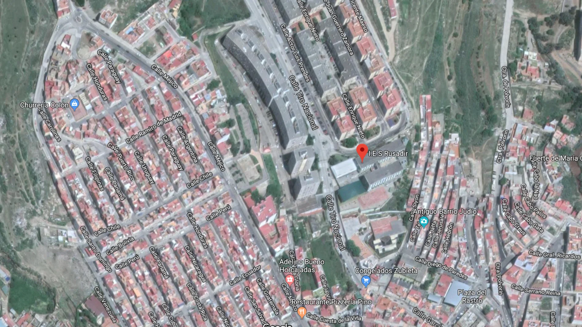 Lugar donde se encuentra el Instituto de Educación Secundaria Rusadir Lugar donde se encuentra el Instituto de Educación Secundaria Rusadir