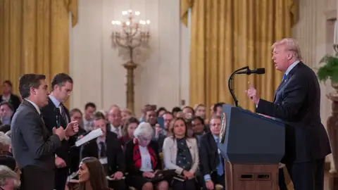 El presidente estadounidense, Donald Trump, increpa a Jim Acosta El presidente estadounidense, Donald Trump, increpa a Jim Acosta