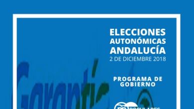 Elecciones en Andalucía 2018: Programa electoral del PP