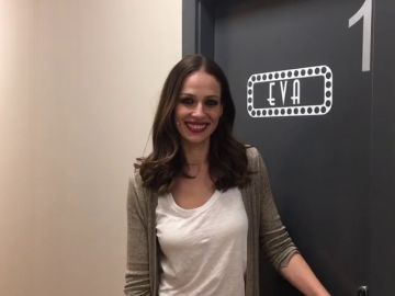 Eva González muestra el camerino