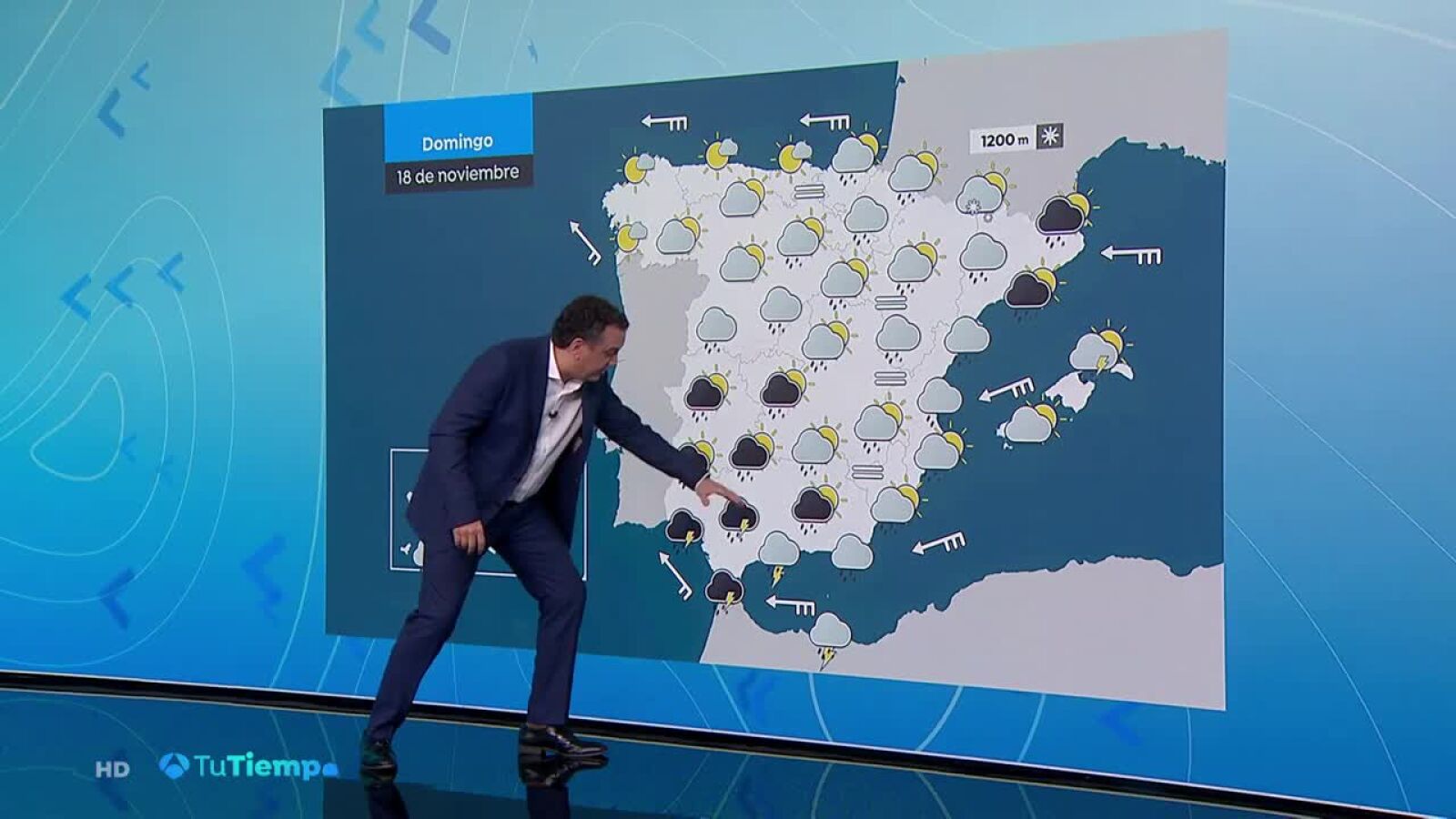 Probabilidad de rachas de viento muy fuertes en zonas de Canarias