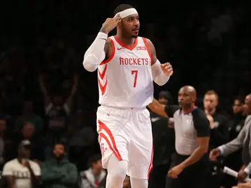 Carmelo Anthony, durante un partido con los Rockets Carmelo Anthony, durante un partido con los Rockets