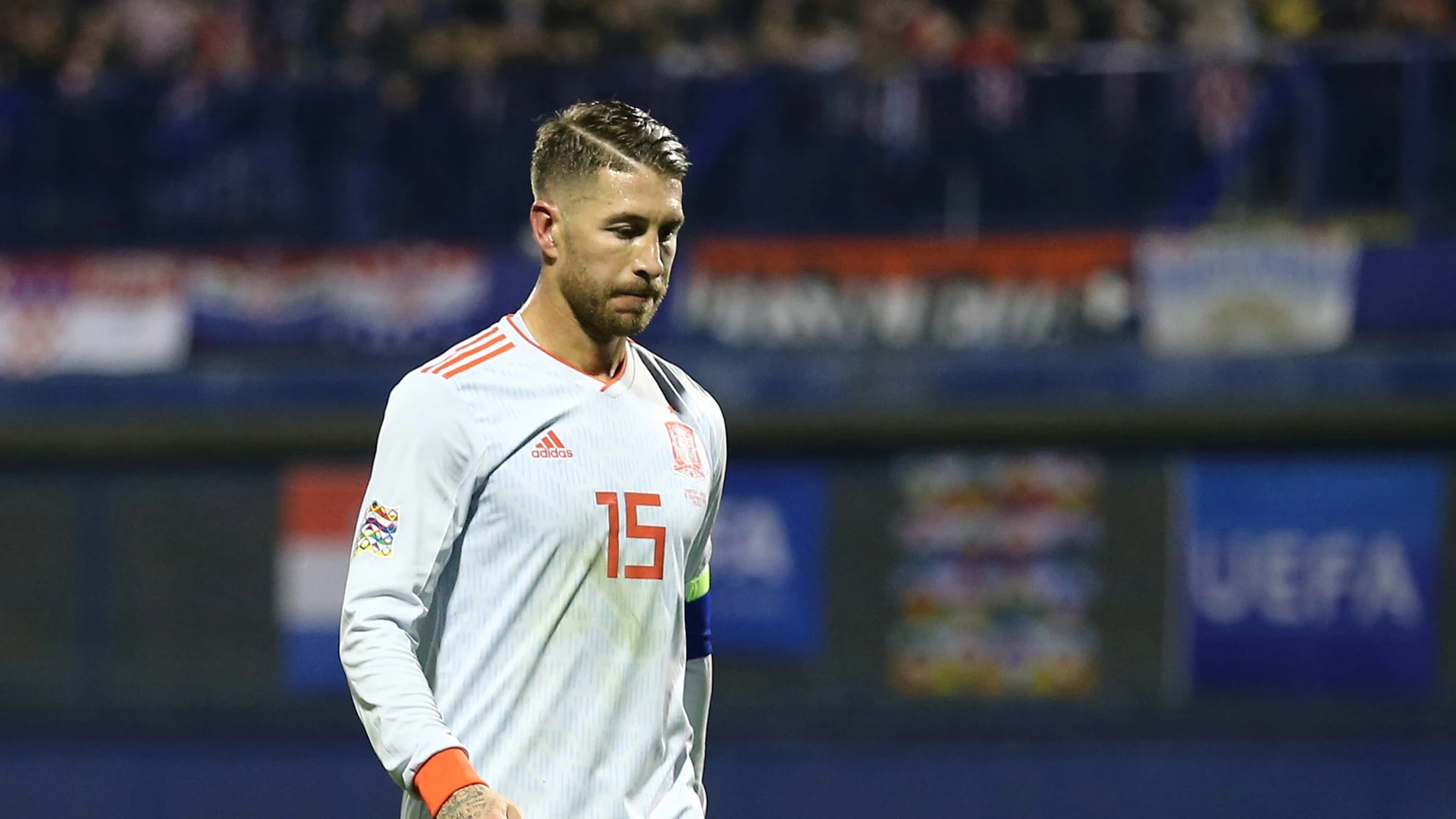 Sergio Ramos, en un partido con la Selección Sergio Ramos, en un partido con la Selección