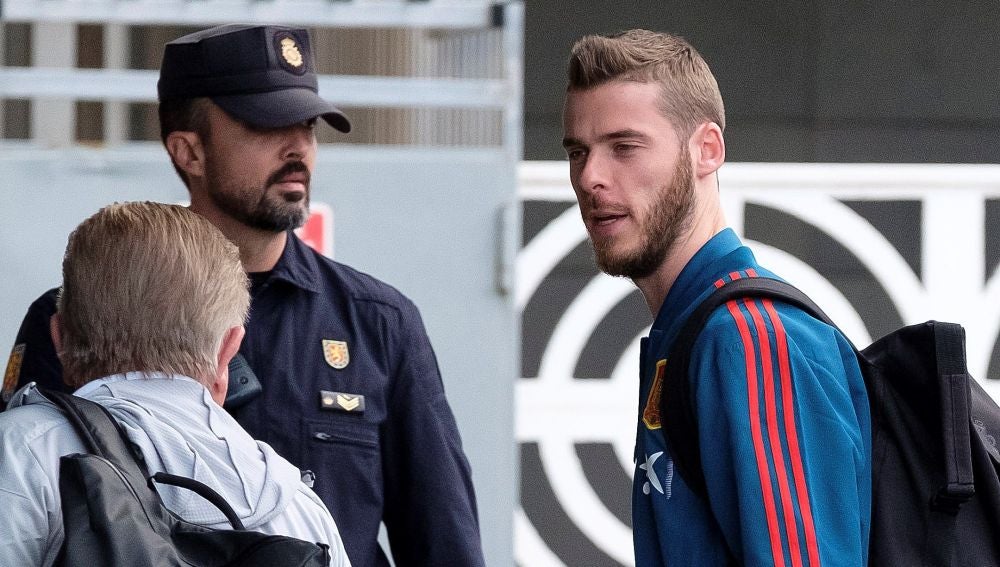 De Gea, a la llegada de la Selección