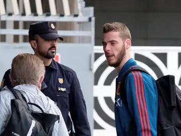 De Gea, a la llegada de la Selección De Gea, a la llegada de la Selección