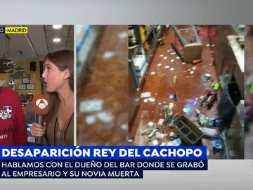 Últimas imágenes del 'rey del cachopo' y su novia en el bar donde trabajaba: "Ella tenía una actitud muy violenta: rompió una botella y amenazó a los clientes" Últimas imágenes del 'rey del cachopo' y su novia en el bar donde trabajaba: "Ella tenía una actitud muy violenta: rompió una botella y amenazó a los clientes"