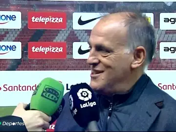 Javier Tebas insiste con el Girona - Barcelona en Miami: "Siempre llevo las cosas hasta el final" Javier Tebas insiste con el Girona - Barcelona en Miami: "Siempre llevo las cosas hasta el final"
