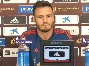 Saúl Ñíguez en rueda de prensa Saúl Ñíguez en rueda de prensa