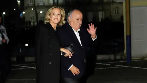 Amancio Ortega a su llegada al Real Club Náutico de A Coruña Amancio Ortega a su llegada al Real Club Náutico de A Coruña