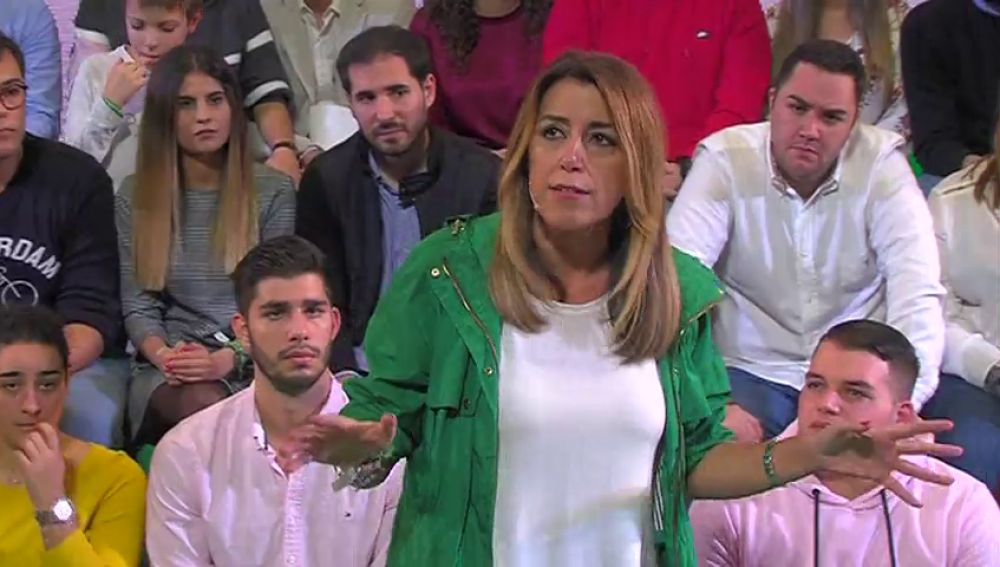 Susana Díaz: "Quien vota a Ciudadanos es para que gobierne el PP"