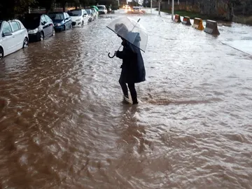 Imagen del temporal en Valencia Imagen del temporal en Valencia